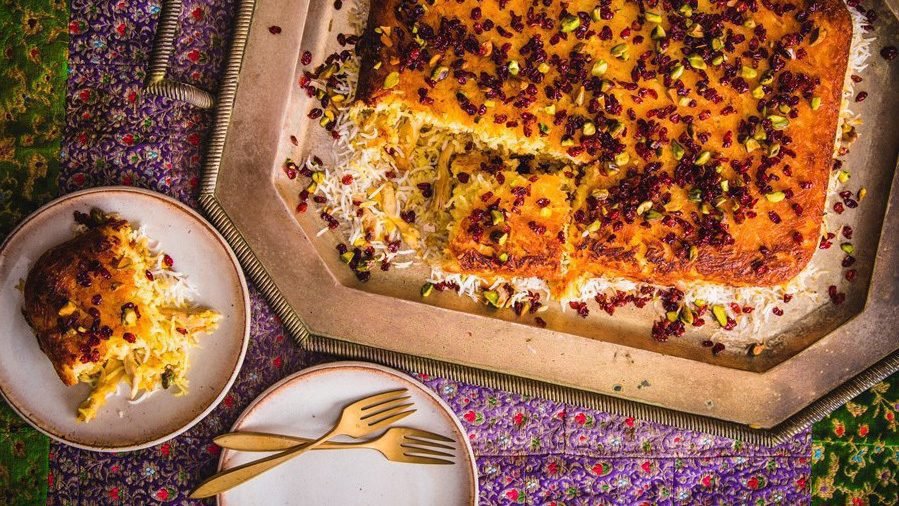 طرز تهیه ته‌چین مرغ (ساده و مجلسی) با قابلمه روی گاز‌‍