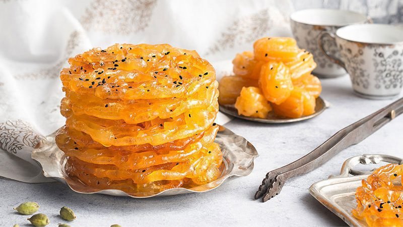 طرز تهیه زولبیا و بامیه خوشمزه و درجه یک به روش بازاری