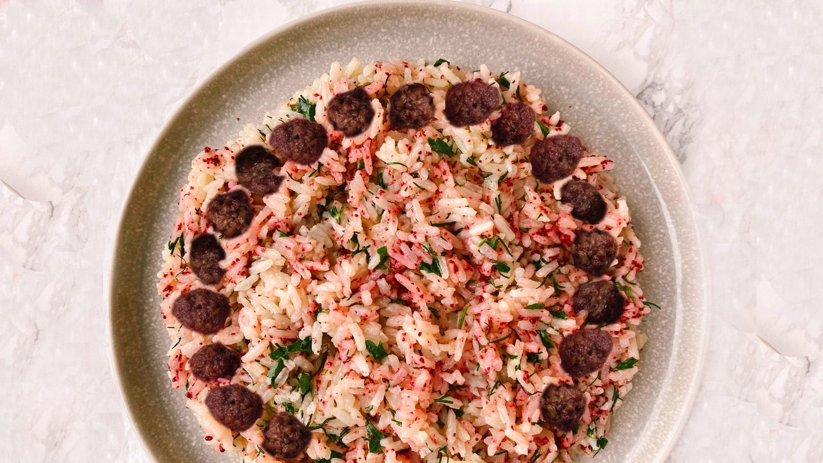 طرز تهیه سماق پلو اردبیلی بصورت مرحله‌ای با گوشت قلقلی